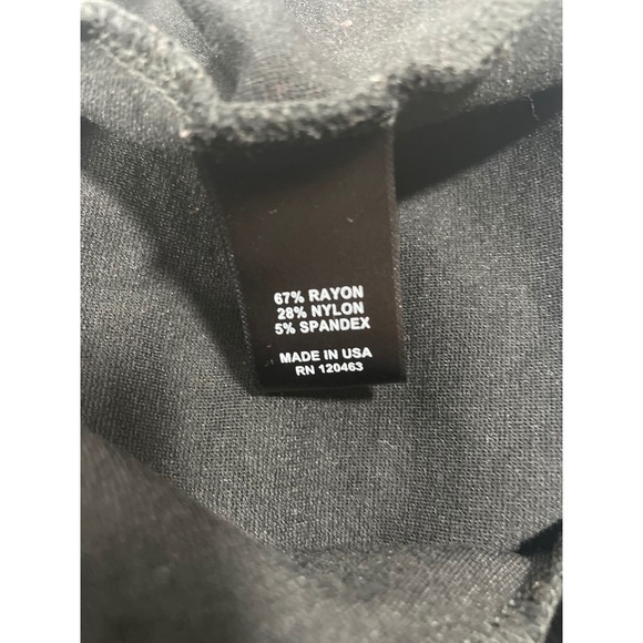 Gramercy 22 Women 2X Black Pencil Skirt Faux Leather Pockets Career Made in USA - Picture 3 of 10